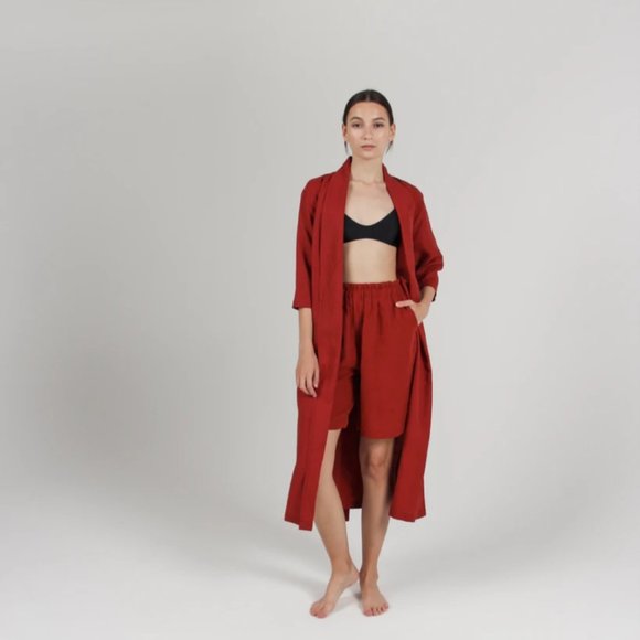 Par en Par convertible wrap dress in Rust XS - Picture 5 of 8